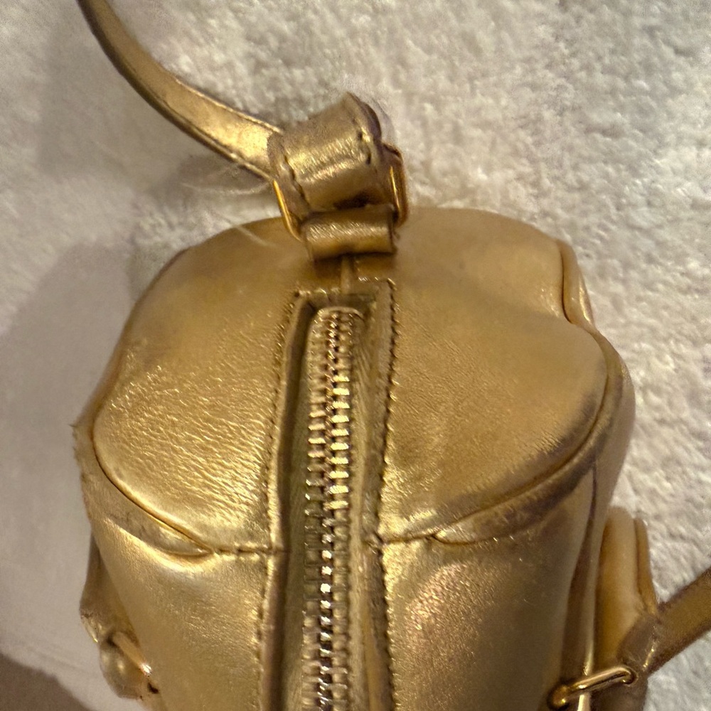 YSL Saint Laurent Gold Crossbody Bag - Picture 4 of 12